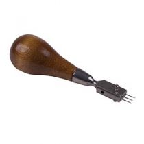 Straight, 3 Needle With Hardwood Handle - 103BW